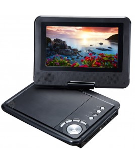 7-inch 270° Swivel Screen Portable DVD Player - Black