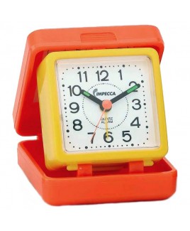 Impecca Travel Beep Alarm Clock, Orange/Yellow