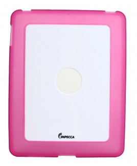 IPS101 Flexi-Clear TPU/Crystal Combination Protective Skin for iPad™ - Pink