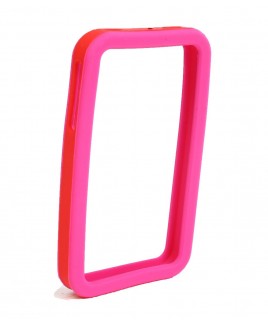 IPS226 Secure Grip Rubber Bumper Frame for iPhone 4™ <em>Dual Color</em> - Pink/Red