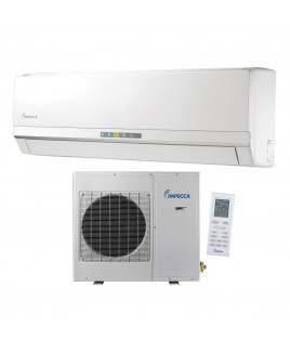 9,000 BTU Ductless Heat & Cool Indoor & Outdoor Wall Mounted Split Unit Combination with Inverter Technology
