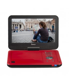 Impecca 10.1" Portable DVD Player with Swivel Screen, Scarlet Dynamite