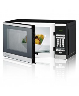 Impecca 0.7 Cu. Ft. 700 Watt Countertop Microwave Oven, Stainless Steel
