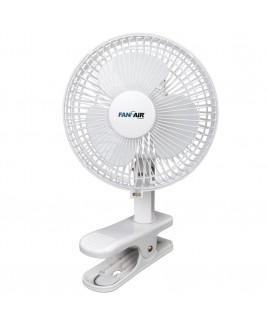 6-inch Clip Fan 2 Speeds - White