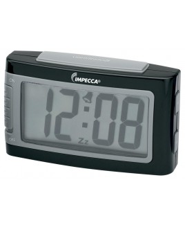 Battery Alarm Clock with Snooze - Black