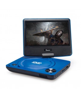 7-inch 270° Swivel Screen Portable DVD Player - Blue