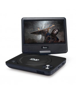 7-inch 270° Swivel Screen Portable DVD Player - Black