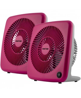 7-inch Personal Box Fan (Pink) x2