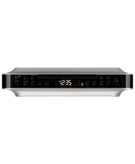 iLive Bluetooth Under Cabinet CD/MP3 Music System with FM Radio, Kitchen Timer, and USB/AUX-input