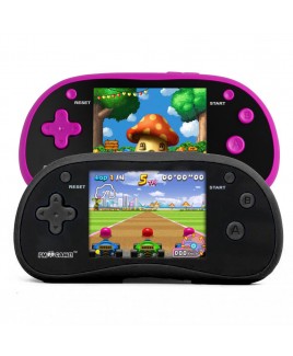 Handheld Game Console with 180 Built-in Games Bundle - Black & Pink