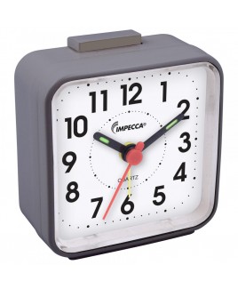 Ultra Compact Travel Alarm Clock (Grey)