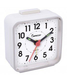 Ultra Compact Travel Alarm Clock (White)