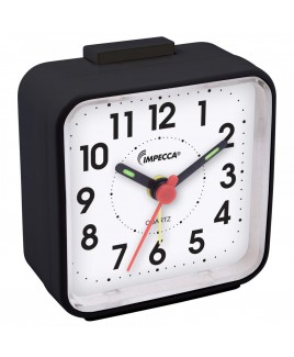 Ultra Compact Travel Alarm Clock (Black)