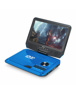 9" 270° Swivel Screen Portable DVD Player, Blue