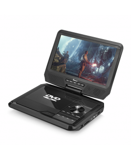 9" 270° Swivel Screen Portable DVD Player, Black