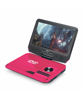 9" 270° Swivel Screen Portable DVD Player, Pink