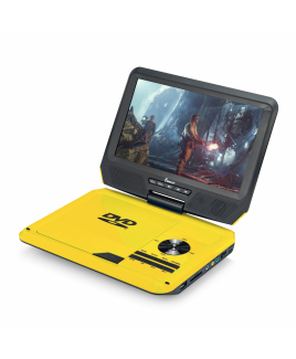 9" 270° Swivel Screen Portable DVD Player, Yellow