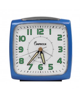 Bell Alarm Clock, Metallic Blue